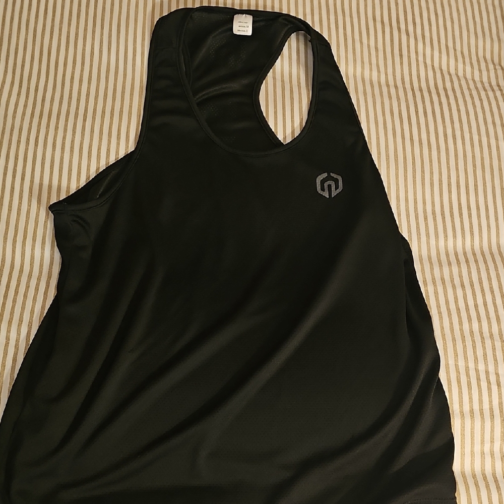 Men's Black Athletic Tank Top
